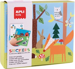APLI Kids APLI - Forest Sticker Cards (8 cards, 8 sticker sheets)