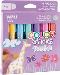 APLI Kids APLI - Color stick pastel 6 colors
