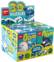 Apli Apli Display 3D Oceaan Puzzels 6st