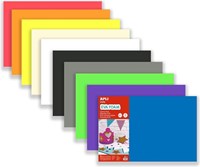 APLI Kids EVA foam craft sheets A4 10 colours basic material