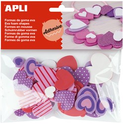 APLI Kids foam heart craft set - self-adhesive - 40 pieces