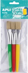 APLI Kids jumbo paintbrush set - painting for children 3 pieces