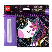 APLI Kids APLI - Happy Scratch Coloring Book (8 sheets)