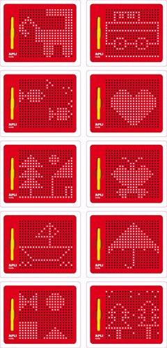 APLI Kids magnetic educational board with pen - creative toy-2