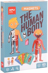 APLI Kids educational magnetic human body anatomy game 63 pieces