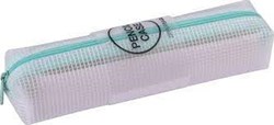APLI Kids pencil case zipperbag blue transparent PVC