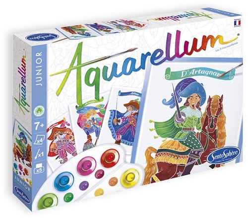 Sentosphère painting Aquarellum Junior 3 Musketeers craft set