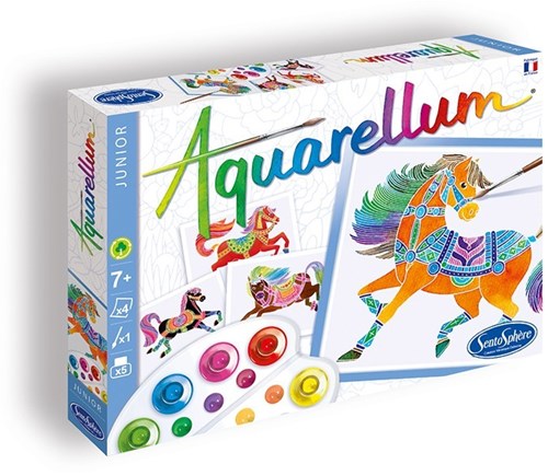 Sentosphère painting horses set - Aquarellum Junior creative toy