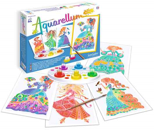 Sentosphère Aquarellum Junior Prinsessen met Bloemen