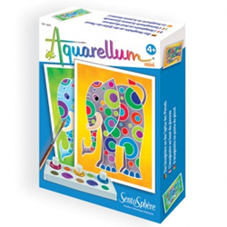 Sentosphère watercolor painting set elephants - creative toy
