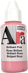 Ara acrylic paint brilliant pink 100 ml - creative painting paint pink