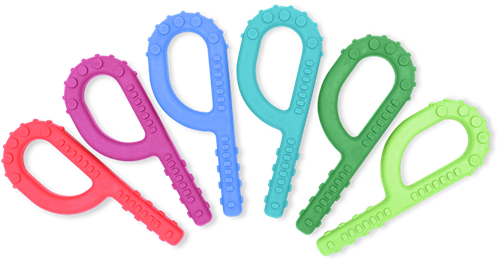 ARK Therapeutic sensory chew toy Textured Grabber magenta standard Grabber-kauwtool met 3 texturen, ook geschikt voor eettherapie en sensorische opbouw.-2
