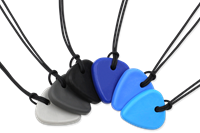 ARK Therapeutic chew necklace guitar pick sensory toy dark blue Klein en dun kauwsieraad, discreet voor tieners en volwassenen.-2