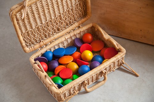 Grapat wooden round toy - colorful sensory play for kids-3