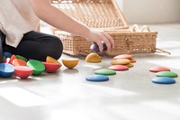 Grapat wooden round toy - colorful sensory play for kids-2