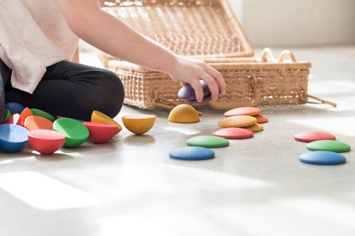 Grapat wooden round toy - colorful sensory play for kids-2
