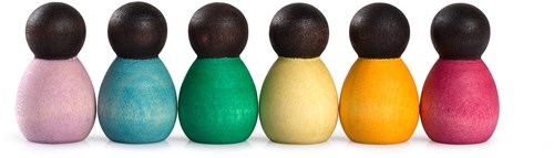 Grapat wooden toys Dark Baby Nins figurine set