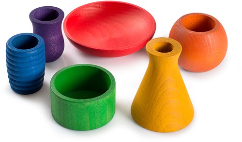 Grapat wooden toy pots for imaginative play