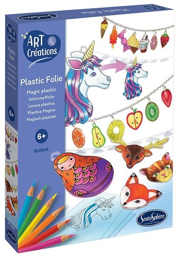 Sentosphère craft kit shrink plastic jewelry creative toy set