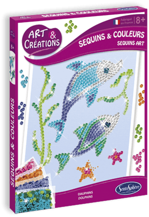 SentoSphère Art & Creations Pailetten Dolfijnen