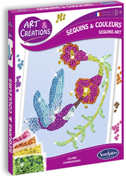 Sentosphère craft set hummingbird sequins - creative toy for kids