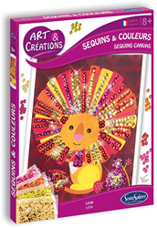 Sentosphère craft set sequins lion - creative toy set for kids