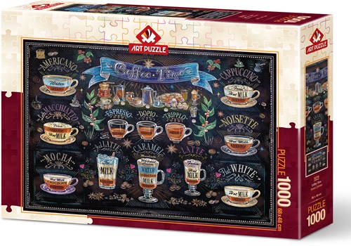 Art Puzzle jigsaw puzzle Coffee Time - 1000 pieces colorful fun-2