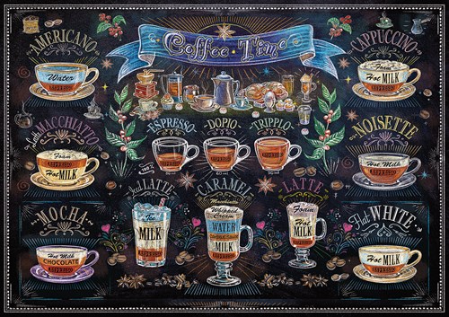 Art Puzzle jigsaw puzzle Coffee Time - 1000 pieces colorful fun