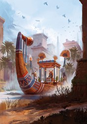 Art Puzzle jigsaw Pharaoh Barge - 1000 pieces Egyptian theme
