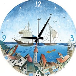 Art Puzzle puzzle clock Aqua City - jigsaw 570 pieces multicolor