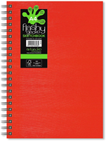 Artgecko sketchbook A4 spiral 150gsm 40 sheets white red cover