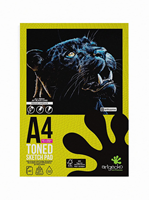 Artgecko sketchbook A4 black paper 200gsm 40 sheets creative drawing