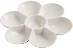 ArtistLine painting palette flower shape plastic white 17.5 cm
