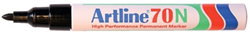 Artline permanent marker black 1.5mm - durable felt-tip pen for all surfaces