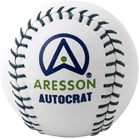 Aresson rounders ball white - leather sports ball for outdoor fun