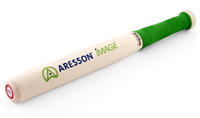 Aresson rounders bat wood rubber 45 cm - sports toy black