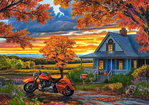 Castorland jigsaw puzzle autumn ride - 500 pieces puzzle adults