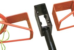 Megaform soccer goal accessory Back-To-Back Goal Bracket for sports field