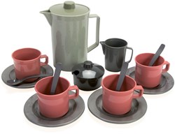 Dantoy Green Bean coffee set - sustainable toy coffee service 17-piece