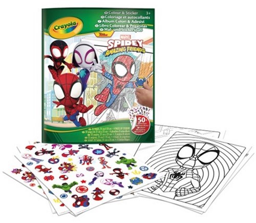 Crayola coloring book and stickers Spidey - creative kids toy