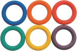 Spordas Deck Tennis Rings set of 6 - play rings for kids