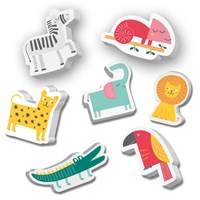 Ses bath toy safari animals foam set 14 pieces - bath toys-2