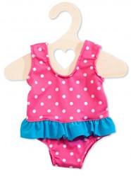 Heless doll swimsuit pink with hanger for baby doll 35-45cm