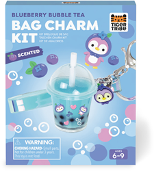 Tiger Tribe DUE JUL Bag Charm Kit - Blueberry Bubble Tea