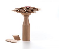 Angel Sports balance game wooden coins dexterity stacking kids-2