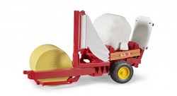 Bruder Bale Wrapper toy farm trailer green 1:16