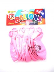 Globos baby girl balloons - pink latex balloons 10 pieces