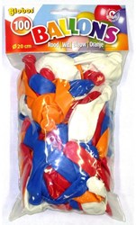 Balloons set 100 pieces red white blue orange latex party decoration