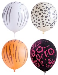 Globos animal print balloons mix - party decoration balloon set