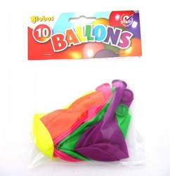 Globos balloons neon - Party balloons set 10 pieces latex